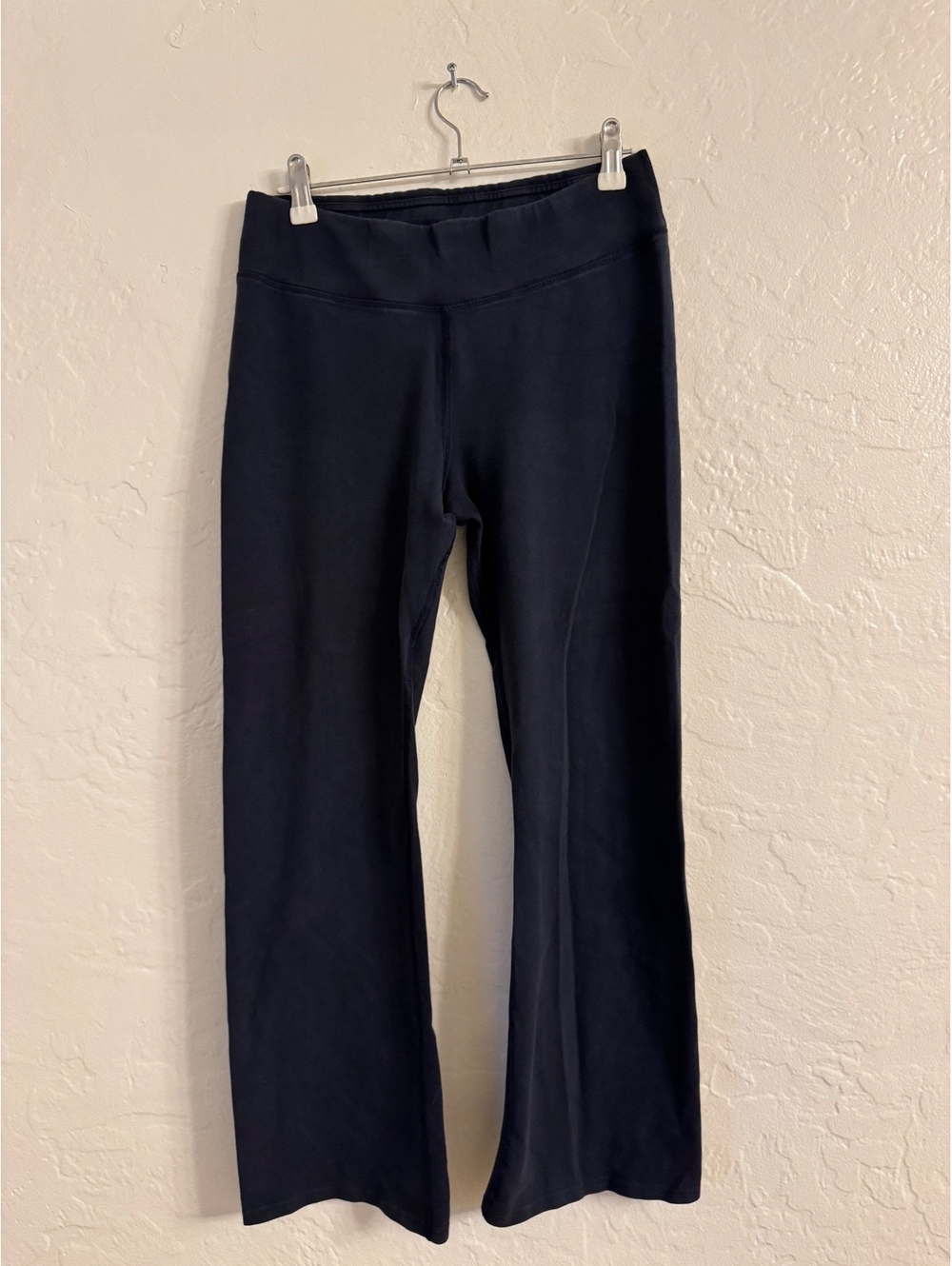 PACT Women’s PureFit Bootcut Pants navy Size M Organic Cotton Stretch